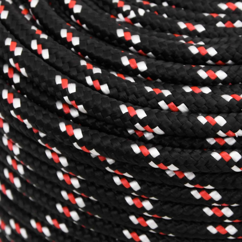 Multipurpose Utility Rope 10 mm 100 m Black and Red PP