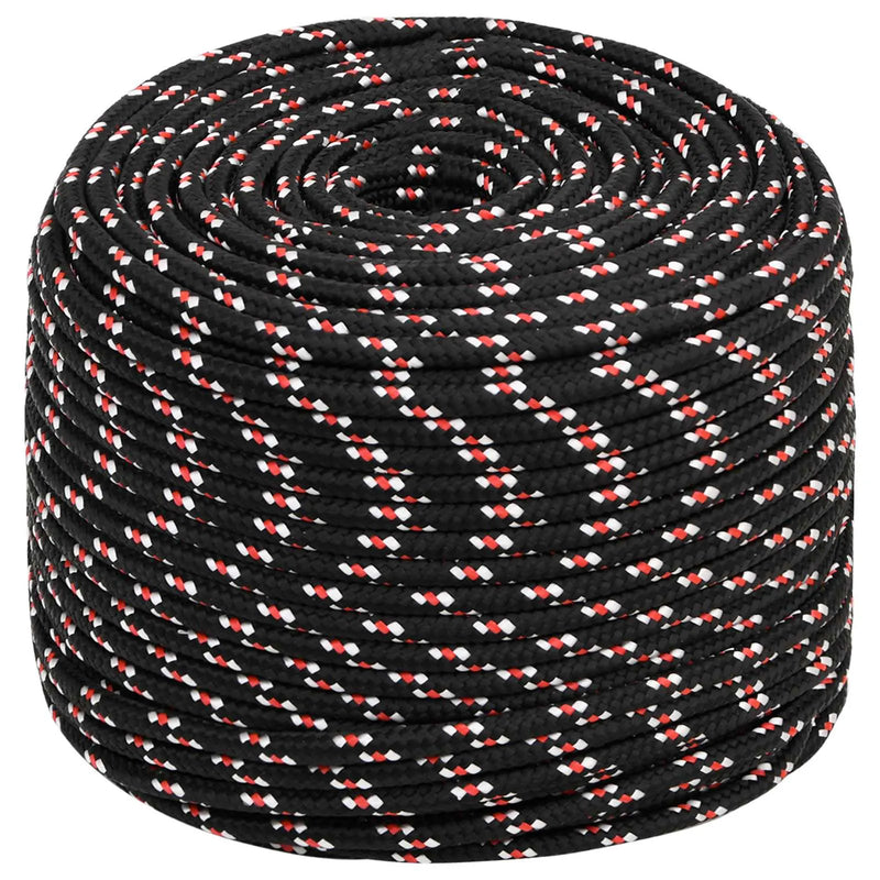 Multipurpose Utility Rope 10 mm 100 m Black and Red PP