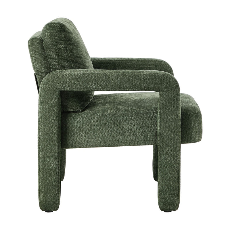 Oikiture Armchair Velvet Chairs 1 Seater Lounge Sofa Chair Beige