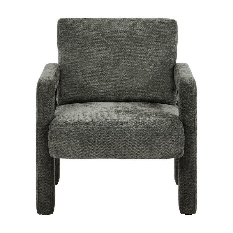Oikiture Armchair Velvet Chairs 1 Seater Lounge Sofa Chair Green