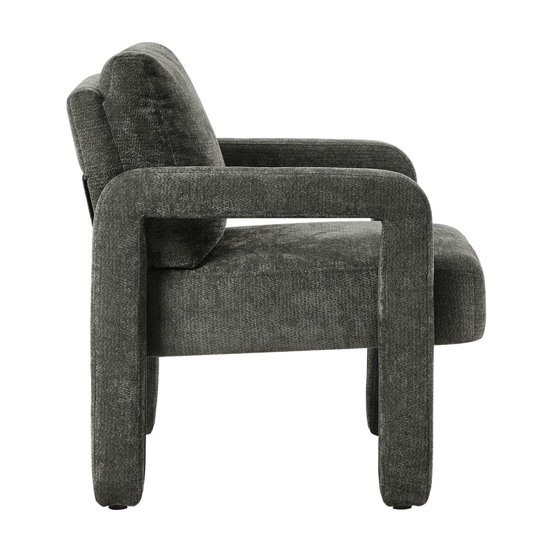 Oikiture Armchair Velvet Chairs 1 Seater Lounge Sofa Chair Green
