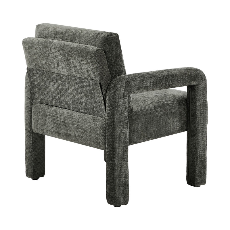 Oikiture Armchair Velvet Chairs 1 Seater Lounge Sofa Chair Green