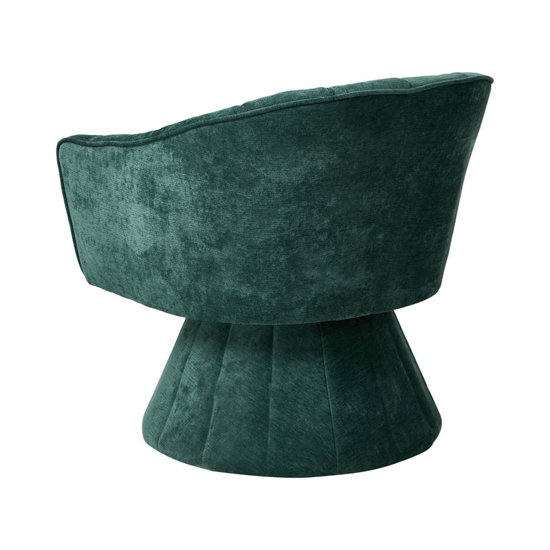 Oikiture Swivel Armchair Linen Fabric Lounge Chair Accent Chair Green