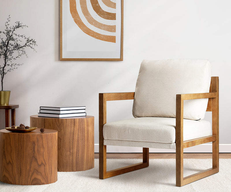 Oikiture Armchair Fabric Tub Couches