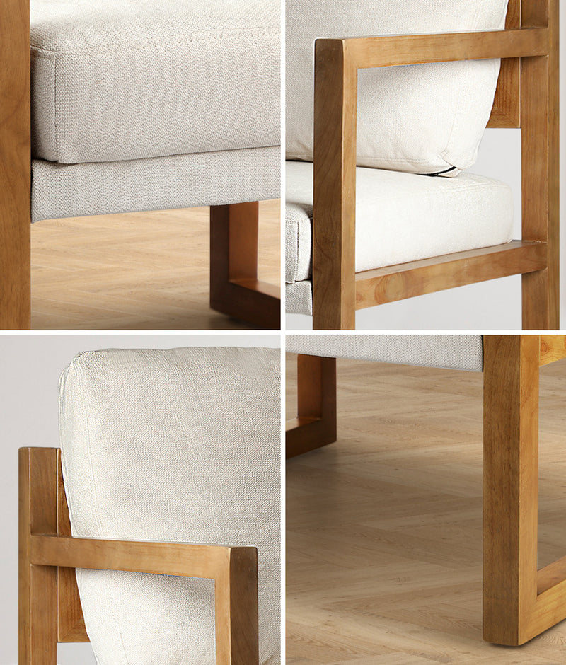 Oikiture Armchair Fabric Tub Couches