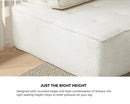 Oikiture 2PCS Modular Armless Sofa Sherpa White
