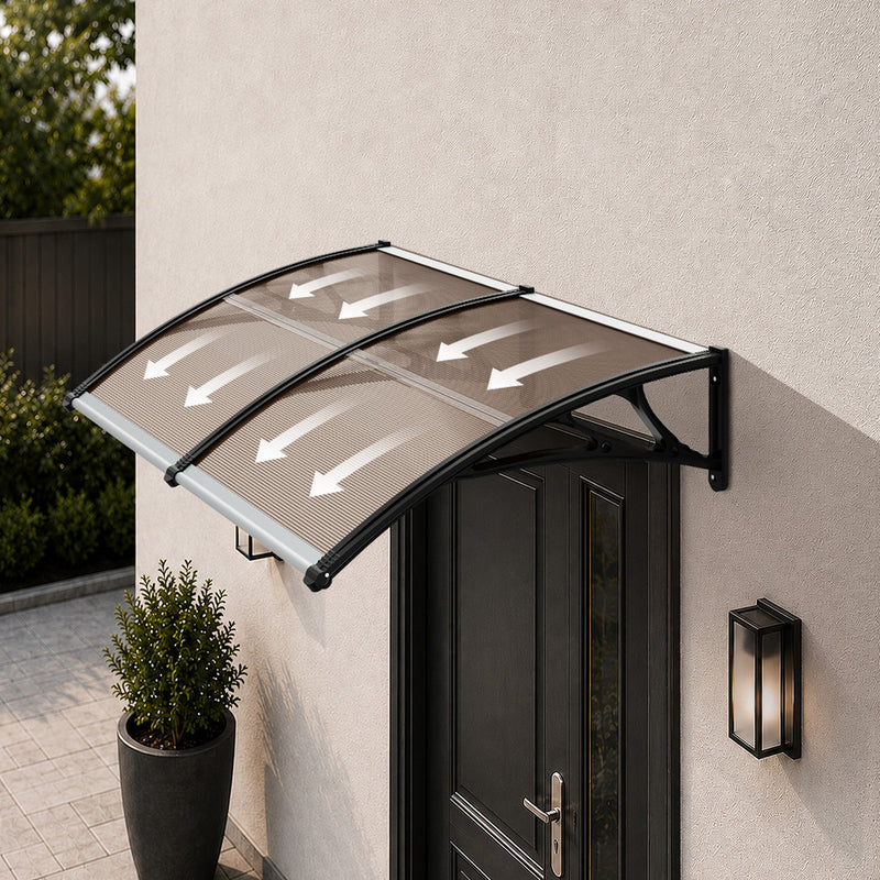 Livsip Window Door Awning Canopy Rain Cover Sun Shield 1mx2m