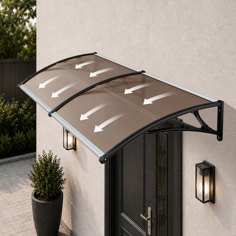 Livsip Window Door Awning Canopy Rain Cover Sun Shield 1mx3m