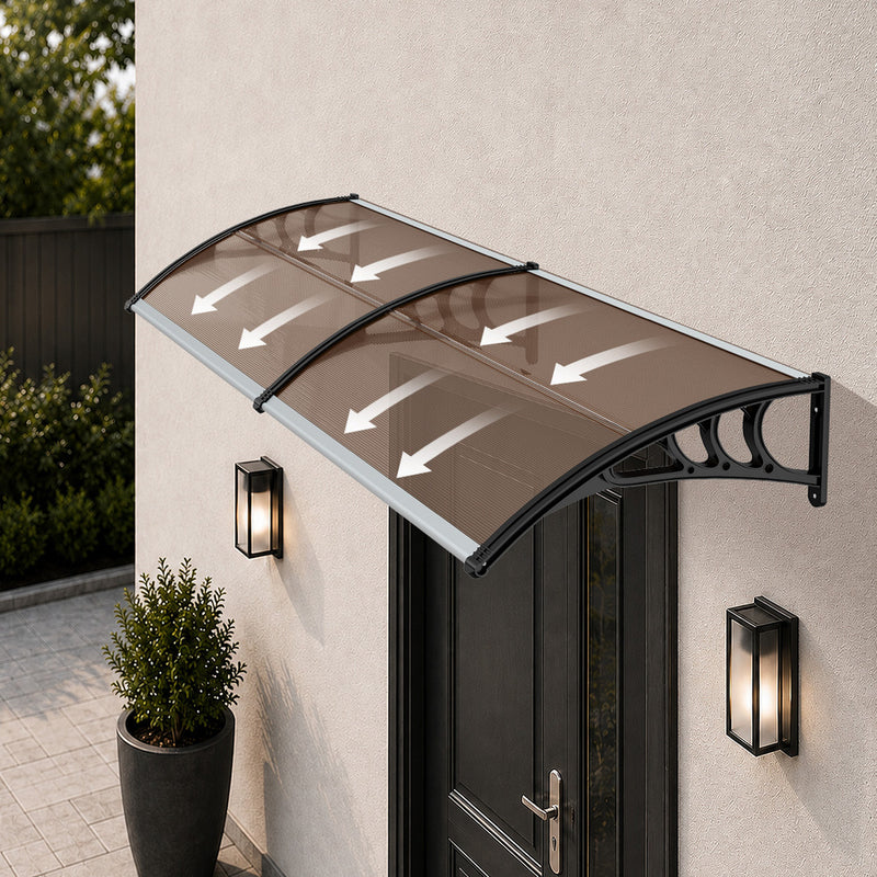 Livsip Window Door Awning Canopy Rain Cover Sun Shield 0.76mx3m