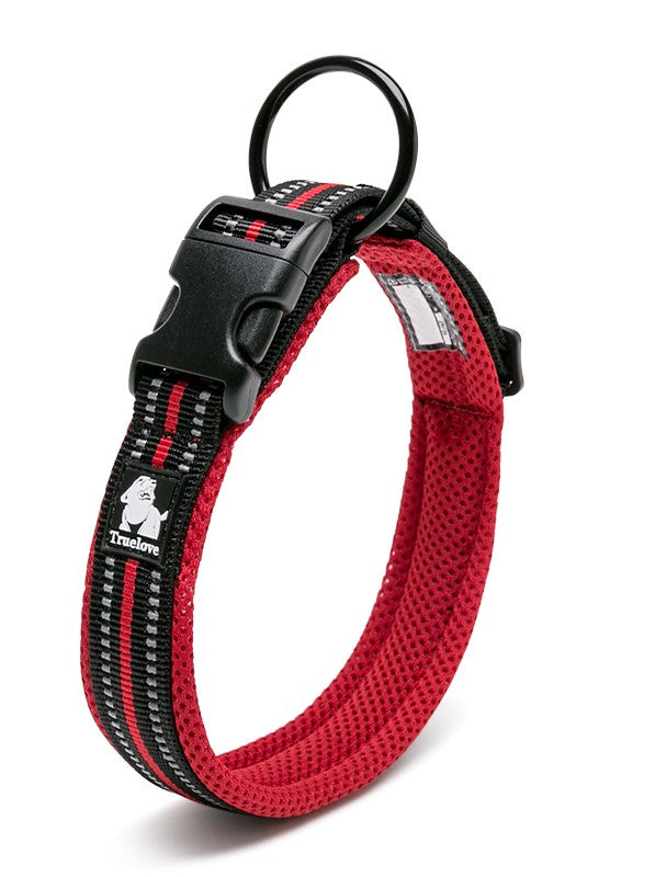 True Love Heavy Duty Reflective Dog Collar - Red, 2XL-1962324890547785728