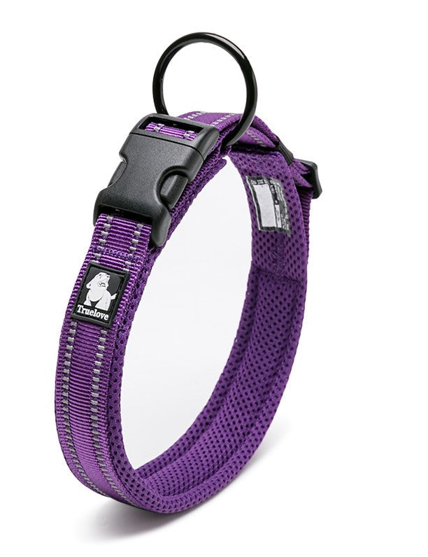 True Love Heavy Duty Reflective Dog Collar - Purple, 2XL-1962324889264328704