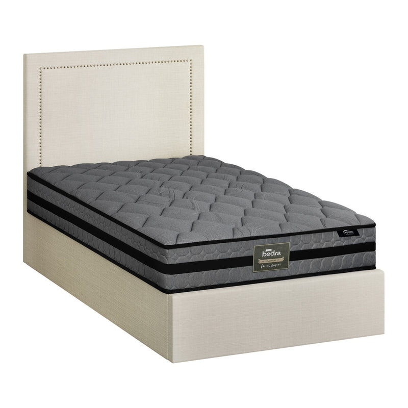 Oikiture Bed Frame With Mattress Set King Single Gas Lift Storage ADI