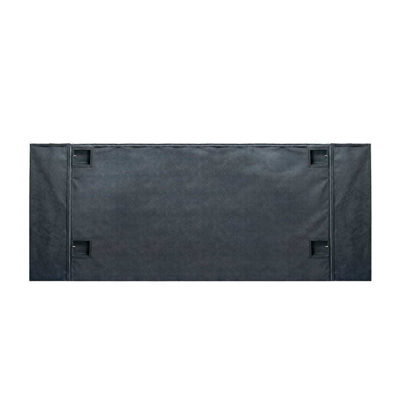 Oikiture Bed Frame Queen Gas Lift Storage Oversized Headboard Velvet