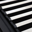 Oikiture Queen Bed Frame Gas Lift RGB Storage Space Black