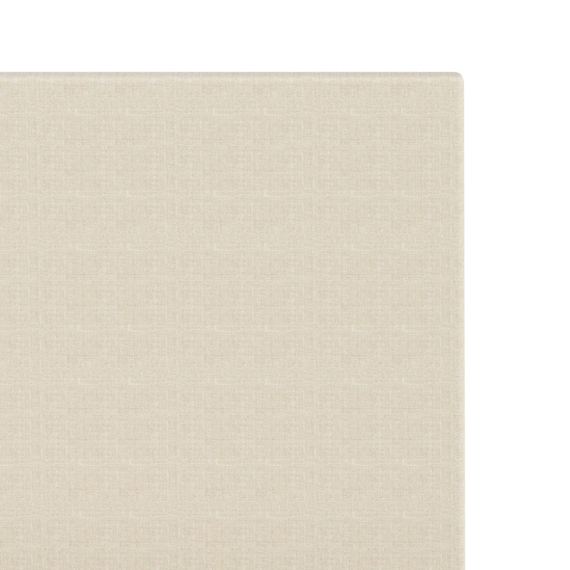 Oikiture Bed Frame Queen Upholstered Headboard Platform Base Beige