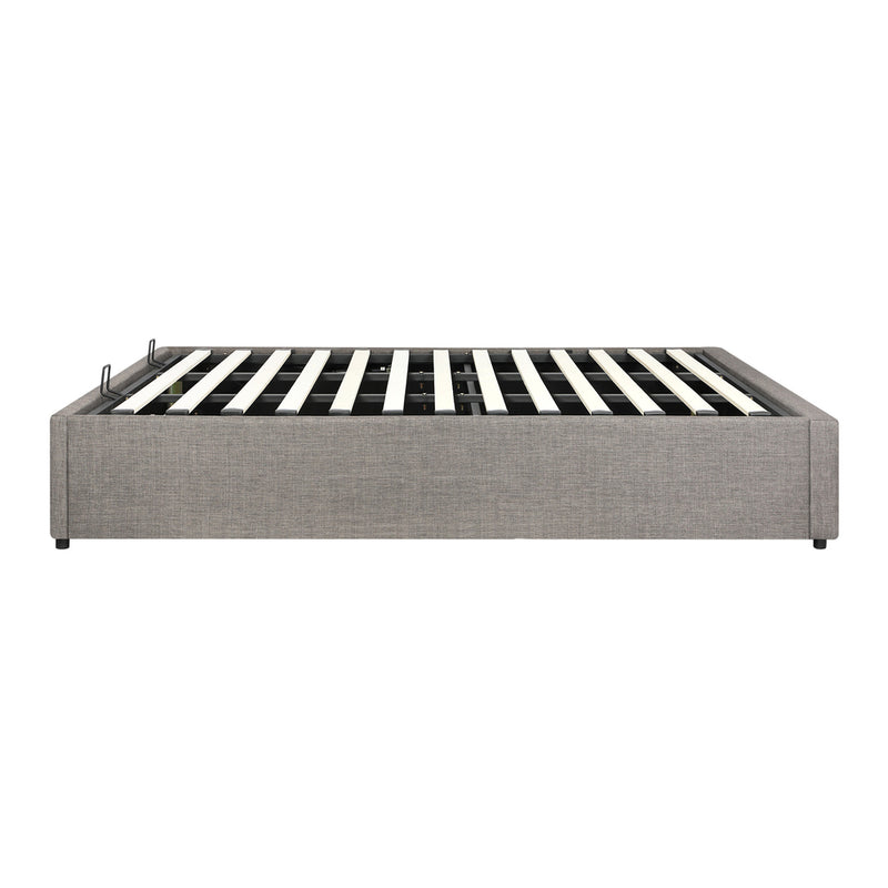 Oikiture Bed Frame King Size Gas Lift Base With Storage