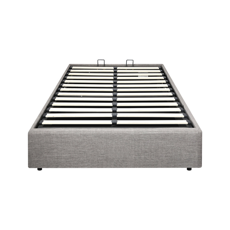 Oikiture Bed Frame King Single Size Gas Lift Base With Storage