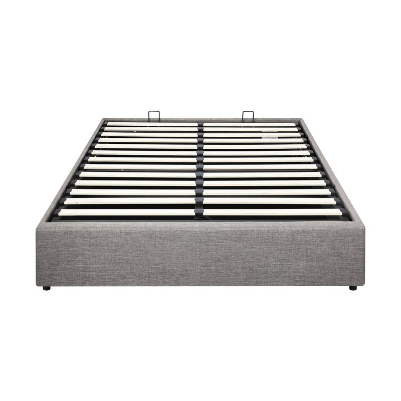 Oikiture Bed Frame Queen Size Gas Lift Base With Storage