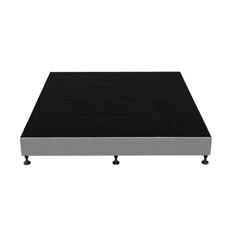 Oikiture Bed Frame King Size Fabric Grey