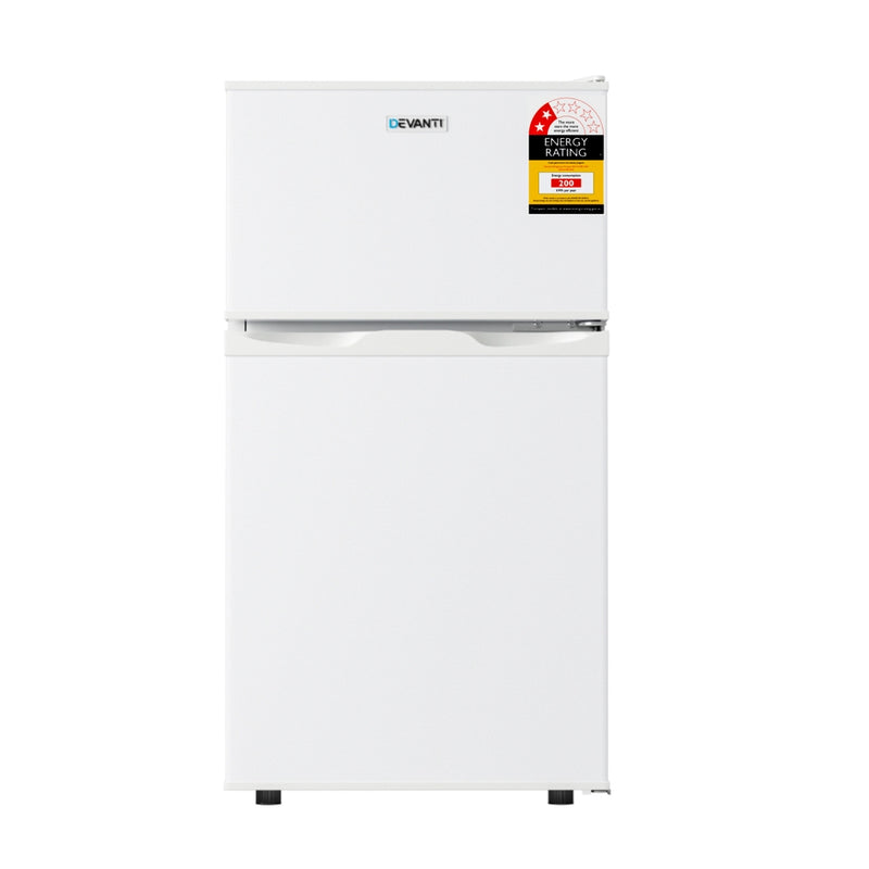 Devanti 85L Bar Fridge Mini Freezer Refrigerator White
