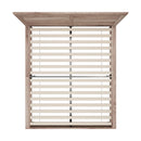 Oikiture Wooden Bed Frame King Size Contemporary Light Oak