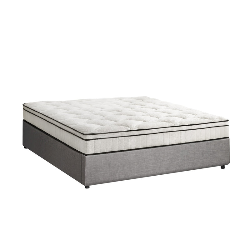 Oikiture Bed Frame Queen Size Storage Platform with Mattress