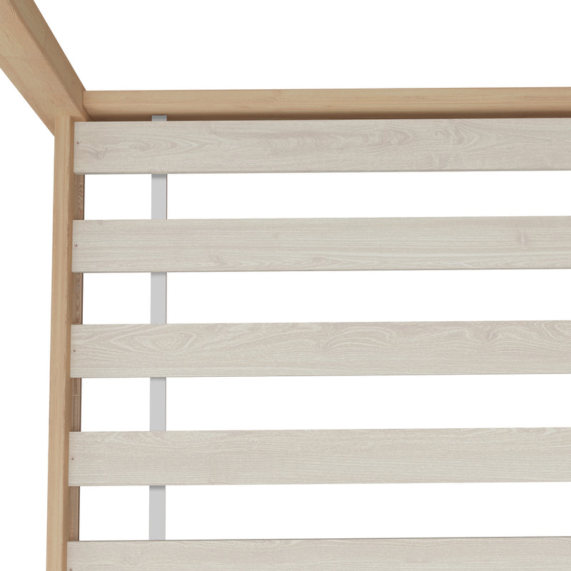 Oikiture Wooden Bed Frame Single Pine Timber Platform