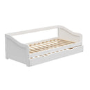 Oikiture Trundle Bed Frame Daybed Single Size Wooden