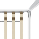 Oikiture Kids Wooden Bed Frame House Base with Fence Double White