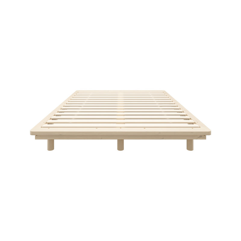 Oikiture Bed Frame Double Size Wooden Bed Base Timber Platform