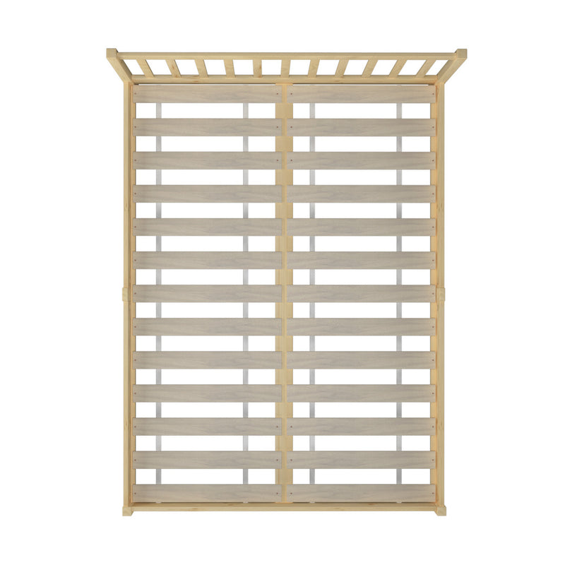 Oikiture Wooden Bed Frame Queen Size Slat Support