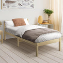 Oikiture Bed Frame Single Size Wooden Kids Bed