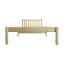 Oikiture Bed Frame Single Size Wooden Kids Bed