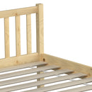 Oikiture Bed Frame Single Size Wooden Kids Bed