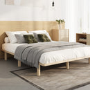 Oikiture Bed Frame Double Size Wooden Bed Base