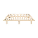 Oikiture Bed Frame Double Size Wooden Bed Base