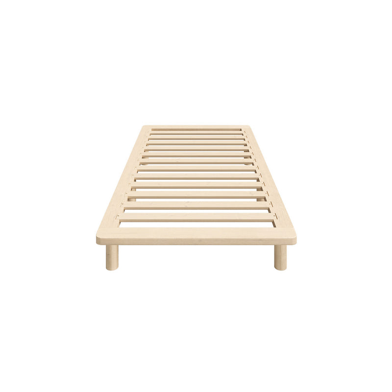 Oikiture Bed Frame Single Size Wooden Bed Base