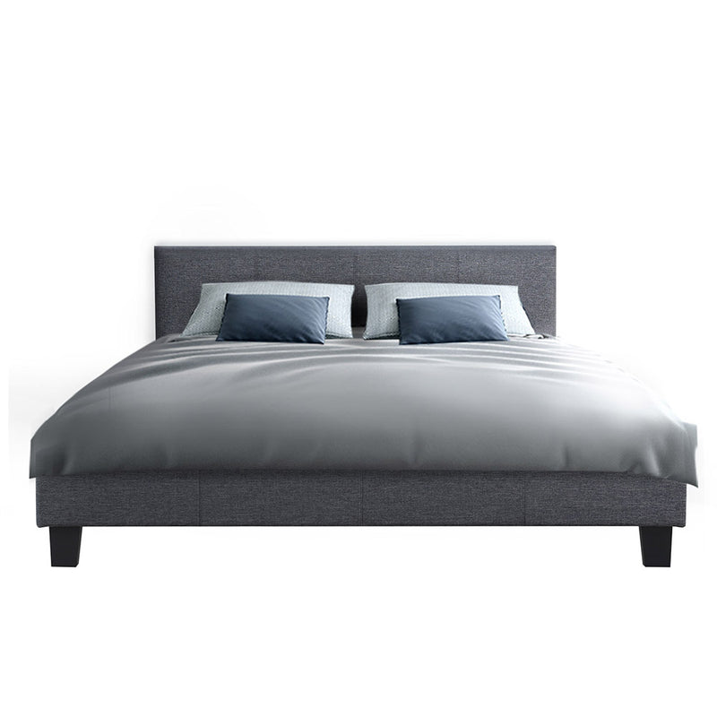 Artiss Bed Frame Double Size Grey NEO