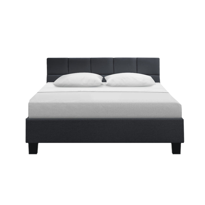 Artiss Bed Frame Queen Size Charcoal TINO