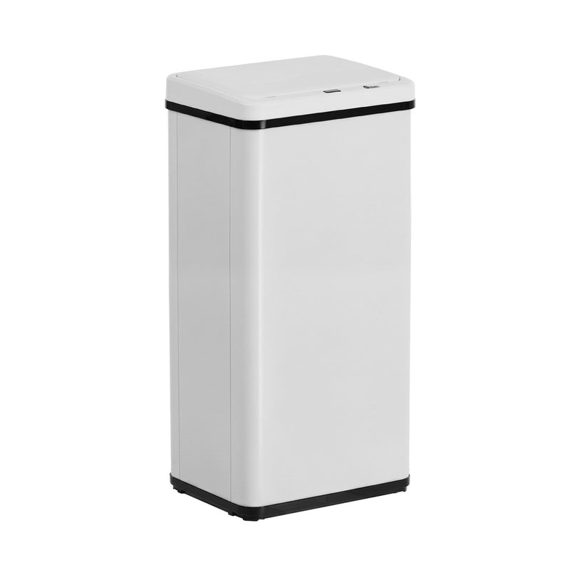 Oikiture 50L Motion Sensor Bin Automatic Rubbish Bin Kitchen White