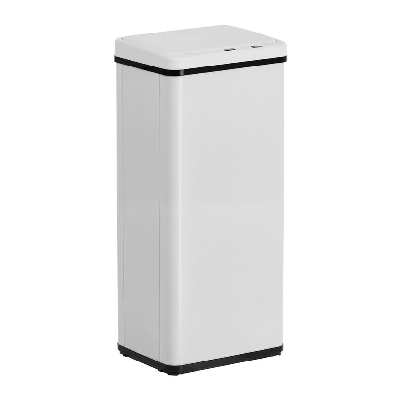 Oikiture 60L Motion Sensor Bin Automatic Rubbish Bin Kitchen White