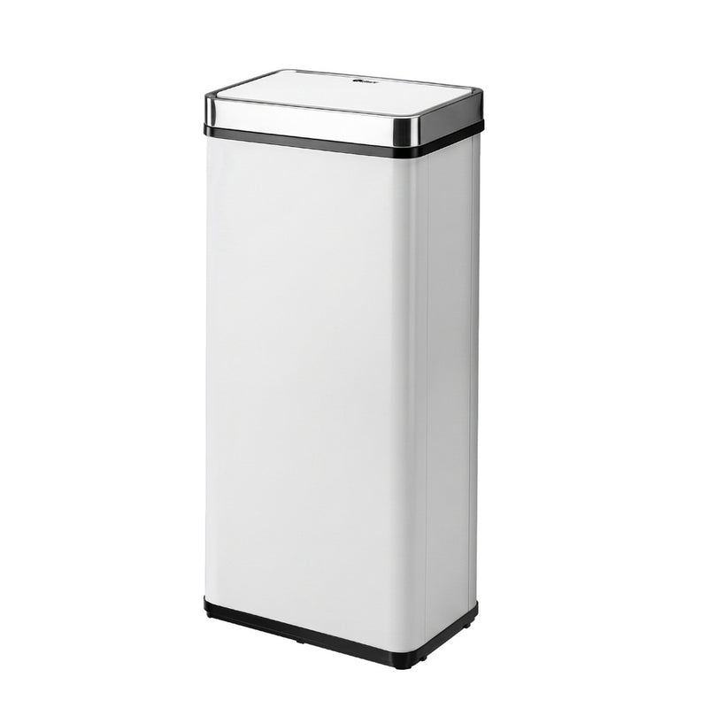 Oikiture 75L Motion Sensor Bin Automatic Rubbish Bin Kitchen White