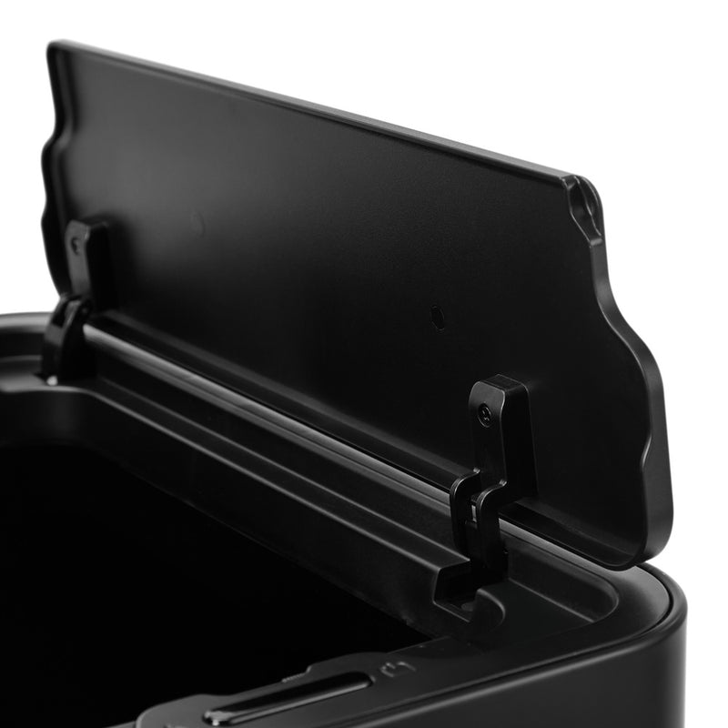 Oikiture 75L Motion Sensor Bin Stainless Steel Automatic Black