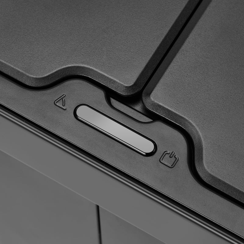 Oikiture 75L Motion Sensor Bin Stainless Steel Automatic Black