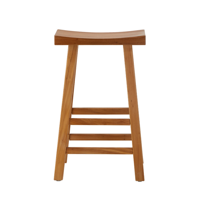 Oikiture Bar Stool Wooden Counter Chairs Natural