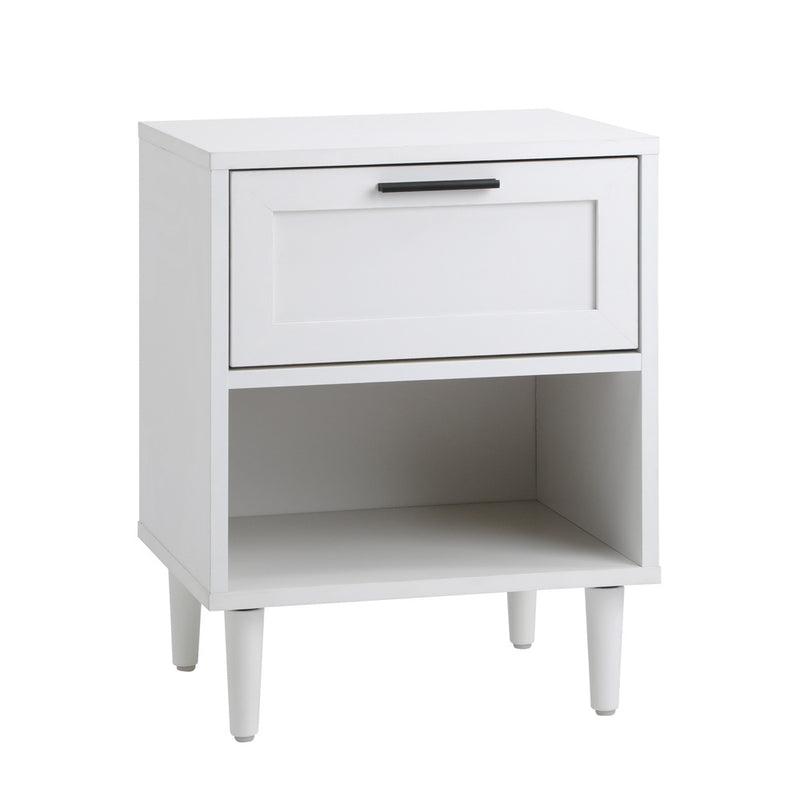 Oikiture Bedside Tables Set of 2 Nightstand White