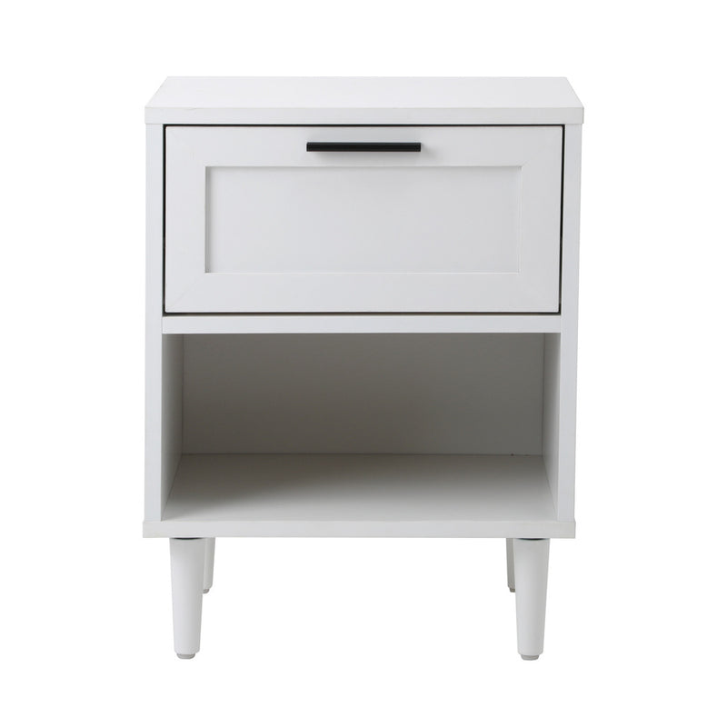 Oikiture Bedside Tables Set of 2 Nightstand White
