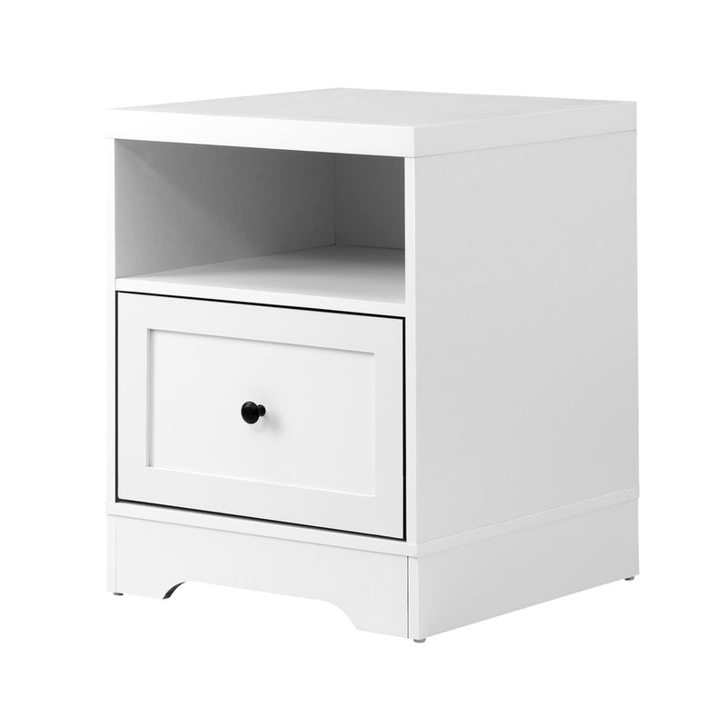 Oikiture Bedside Tables Hamptons Furniture White