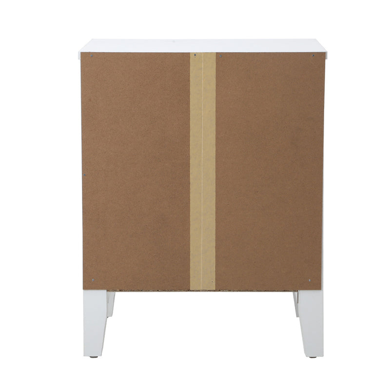Oikiture 2x Bedside Table Nightstand Vintage