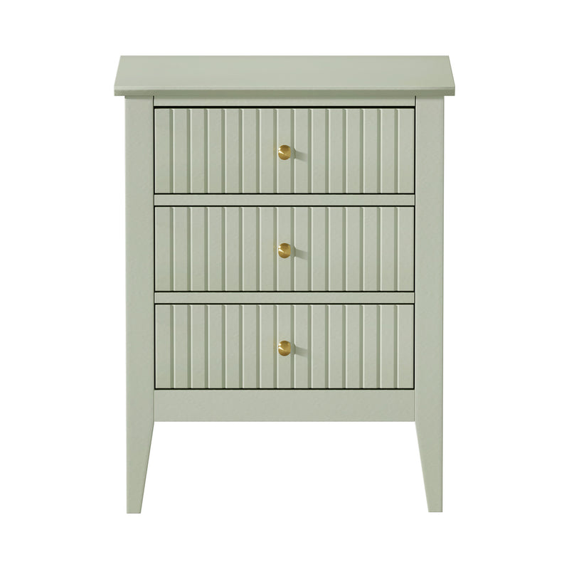 Oikiture Bedside Tables Set of 2 Side End Nightstand Green